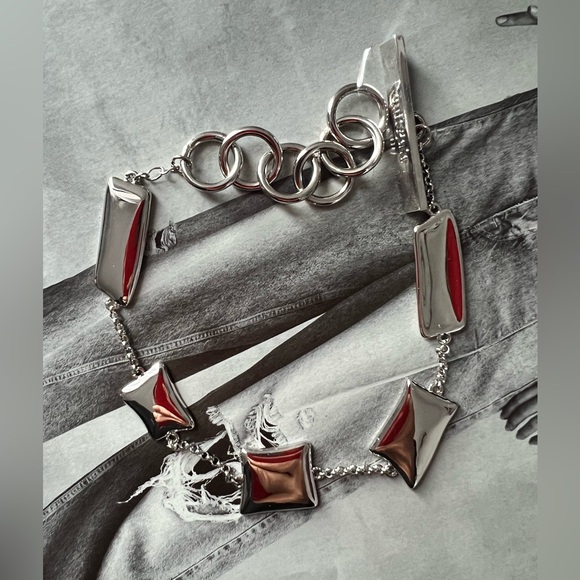 Cult Gaia Silver Tone Anklet - Picture 2 of 2